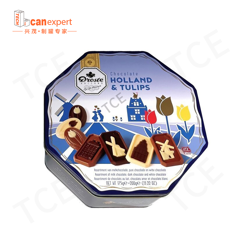 Προσαρμοσμένο μπισκότο κασσίτερο Caned Food Tin Packaging Metal Boxes ανάγλυφα βάζα κασσίτερου μπισκότο
